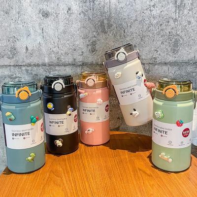 China PORTABLE Factory Direct Sale Portable Stainless Steel With Handle Large Capacity Cup Outdoor Sport Travel Water Bottle for sale