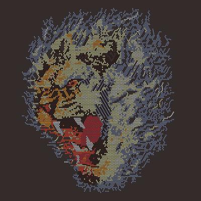 China Low MOQ Lion Hotfix Rhinestone Transfer Flatback For T Shirt for sale