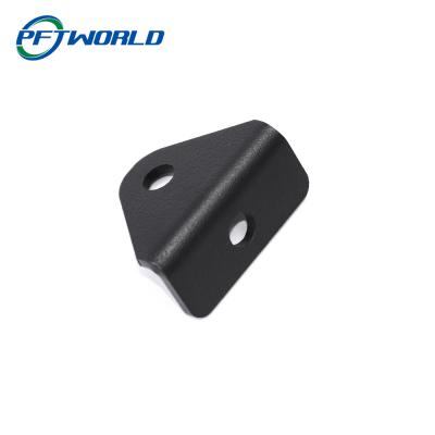 China Precision manufacturing aluminum parts black oxide U-shaped laser cutting for sale