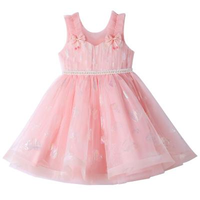 China Washable C07 Summer New sleeveless Children's Girl Princess Flower Dress For Girl for sale