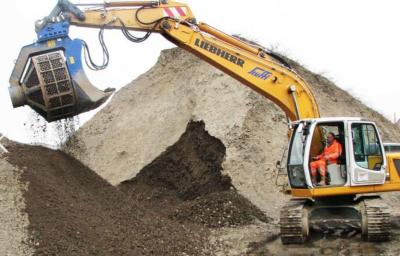China CAT Komatsu Hitachi Hyundai Kobelco Excavator 20-24T Crusher Bucket for sale