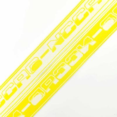 China Bottom Rating Elastic For Bulk Orders Jacquard Band Elastic Heavy Elastic Web Bands Elastic Band With Yellow Pattern for sale