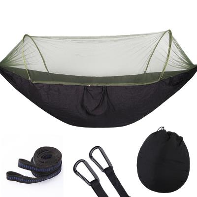 China Adult Automatic Speed Control With Mosquito Nets Swing Outdoor Double Nylon Nets Camping Hammock Repellent for sale