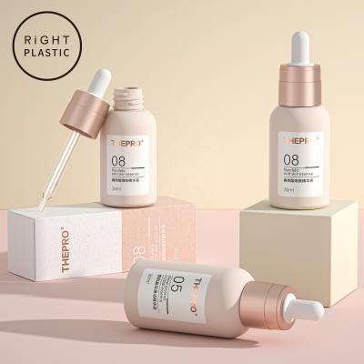 China High Quality Personal Care 30ml 50ml Dropper Bottle Serum Bottles With Dropper Cap for sale