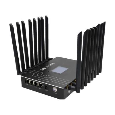 Cina 4 Ports Enterprise WiFi 6 5G Lte 4 SIM Card Backhaul Outdoor High Speed Router With Screen in vendita