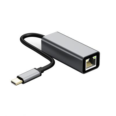 China High Speed USB C RJ45 Lan Adapter 1000Mbps Port Extension Type C 3.1 to Gigabit Ethernet Adapter for Macbook for sale