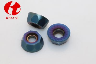 Cina Blu nano PVD che ricopre intorno agli utensili per il taglio della fresatrice di CNC RPMT1204MOE - JS in vendita