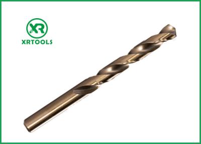 China Amber Finished Cobalt Drill Bit , Parallel Shank Hss Twist Drill Bit for sale