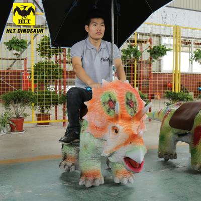 China interior & Outdoor Park HLT Dinosaur Rides Scooter - Styracosaurus Model for sale