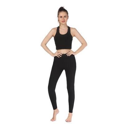China Yoga Sport Women Tracksuits Basics Female Tracksuit Set Breathable Custom Two Piece Fitness Teams Yoga Apparel for sale