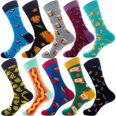 China Wholesale Custom Sporty Socks Funny Men's Casual Colorful Fashion Novelty Custom Socks Breathable Socks for sale