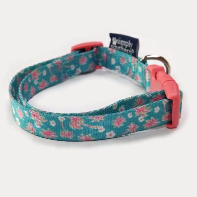 China Sublimation Personalized Comfortable Adjustable Dog Collar With Quick Release Plastic Buckle for sale