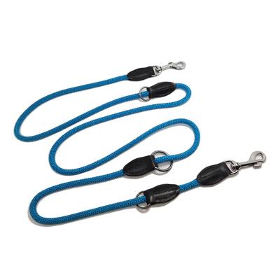 China Personalized High Quality Dog Leash Multifunctional Pet Dog Leather Nylon Leash for sale