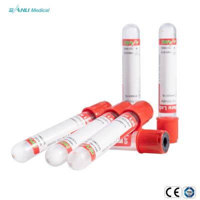 Chine Aucun tubes simples rouges de sang de tubes en plastique additifs de collection à vendre