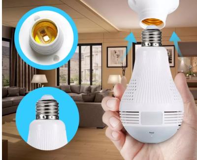 China 1080 Panoramic iCsee 960P APP VR Lamp Fisheye 360 Degree Bulb Wifi IP Camera CCTV Camera for sale
