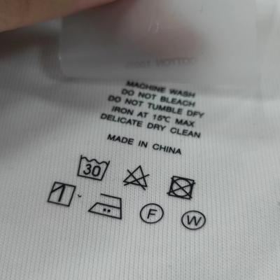 China Customized High Quality Clothing Transfer Label Thermal Transfer Label Printing logo Wholesale for sale