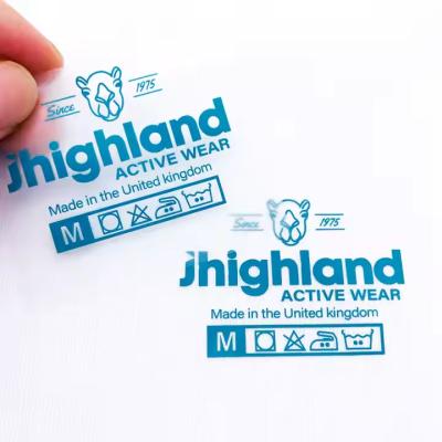 China Heat Transfer DTF Label Custom T-Shirt Neck Label Design Logo Name Tag Iron on Transfer for Clothes for sale