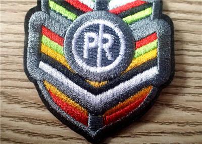 China Durable Colorful Embroidered Patches Of Brand Logo For Garment for sale