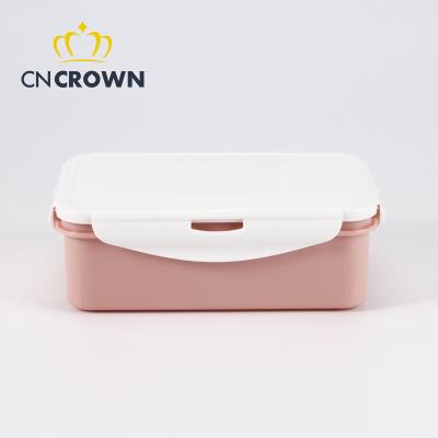 China 2022 Amazon Amazon Fashion Bento Boxes Customized Top Insulated Lunch Boxes Rectangle Food Container School Industrial for sale