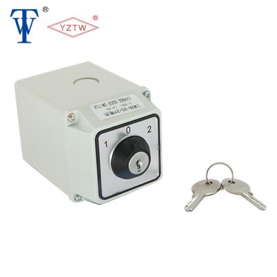 China YZTW LW26-25 1-0-2 CE Certificate Key Rotary Switch With Protective Box LW26-25A for sale