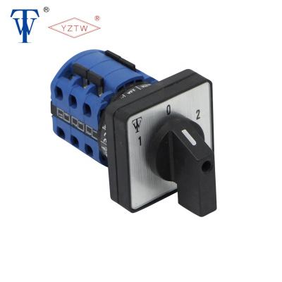 China YZTW LW26-20 1-0-2 20A LW26-20A 3P Motor Control Cam Rotary Switch Inverter for sale