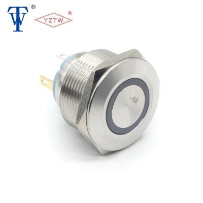 China 1NO1NC Power Luminous Led Momentary Symbol Can Light 28MM Ring Illuminated Push Button Momentary Switch for sale