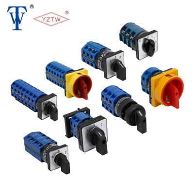 China LW26-25 0-1 4P 690V 25A 4position Universal Selector Rotary Switch YZTW for sale