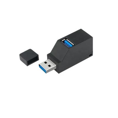 China Data Transfer USB 3.0 HUB Adapter Mini Left 3 Splitter For Macbook Laptop PC High Speed U Disk Drive for sale