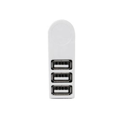 China USB 2.0 Ports Expand Mini High 2.0 Speed 3 Port USB Hub Data Transfer Splitter 270 Left Rotation Adapter For Macbook PC for sale