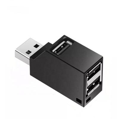 China Extra 3 Port USB 2.0 HUB Adapter Mini Splitter Box For PC Laptop Macbook Mobile Phone U Disk High Speed Drive 033 for sale