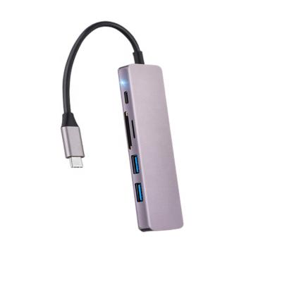 China USB3.0 5Gbps High Speed Multifunctional USB 3.1 to HDTV 6 in 1 Type-C to 4k HDTV HUB PD Charger Docking Station USB 3.0 HUB for Desktop PC and the laptop for sale