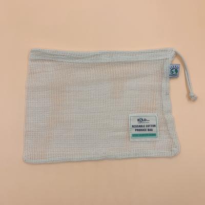 China New Design Mesh Color Half Drawstring Half Drawstring Cotton Reusable Bags No Mesh Solid Eco Friendly Organic Natural Waste for sale