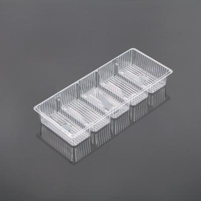 China Hengmaster Food Grage Disposable Plastic Biscuit Disposable Snack 5-com PET Tray for sale