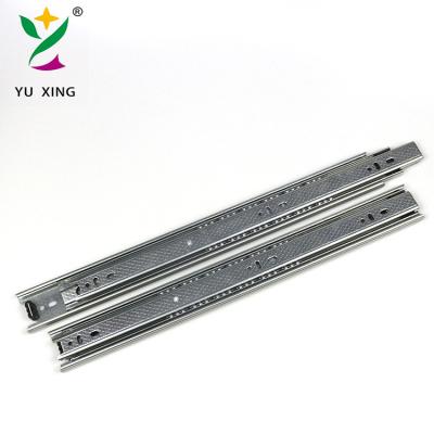 China Heavy Duty 3 Fold+Full Extension Kitchen Cabinet Ball Bearing Drawer Slider Telescopic Channel Furniture Sliders for sale
