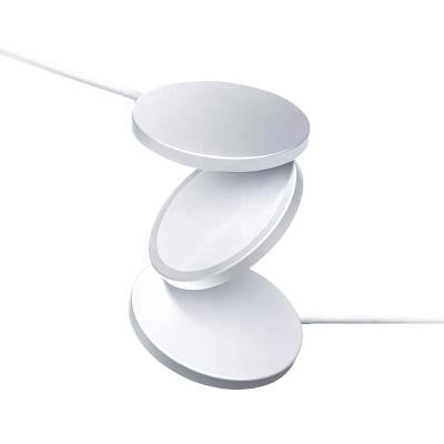China Universal 15w Magnetic Power Mini Ultra-thin Alloy Wireless Charger Fast Charging Earphone Mobile Phone Power universal Wireless charger for sale