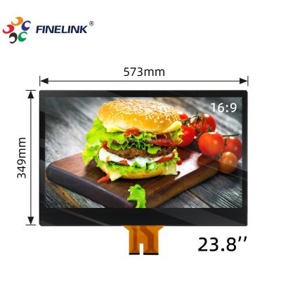 Cina 23.8 pollici Industrial Waterproof EETI Solution PCAP Anti Glare Glass Lcd Per PC Display Touch Screen Panel in vendita