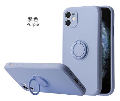 China 2020 New Arrival Silicone Phone Cases Rings Phone Case For iPhone 12 Pro 11Pro XS XR Kickstand Phone Case For iPhone X for sale
