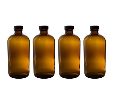 China Personal Care Customized Oil Container Boston Amber Glass Essential Oil Diffuser Bottle for sale