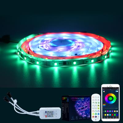 China Magical LANDSCAPE 12V 18leds per meter led strip 1903IC programmable led strip cable RGB light light for sale