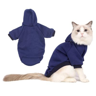 China Stocked OEM Pocket Polyester Sweater Hoodie Sudaderas Para Perros Clothes Hat Casual Sports Accesorio Para Mascotas Pet Hoodie Clothes for sale
