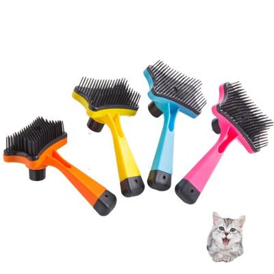 China OEM Stocked Productos Para Mascotas Plastic Remove Brush Undercoat Pet Hair Grooming Tool Dog Cat Hair Removal Pet Removes Brush for sale
