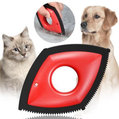 China OEM Stocked Items Pour Dog Silicone Remover Comb Detailing Professional Grooming Tool Brush Para Gatos Dog Hair Pet Remover Comb for sale