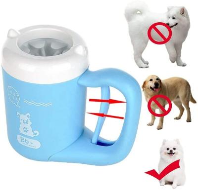 China Stocked Groomer Brush Cat Cleaning Grooming Tool Perro Paw Cleaner Cup Brush Pet OEM Para Mascota Dog ABS Silicone Mold Slicker Brush for sale