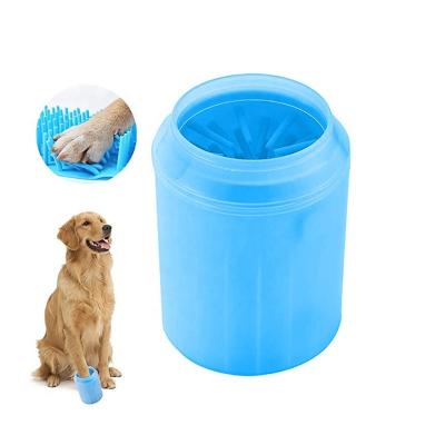 China OEM Para Viable Perros Pet Supplies Silicone Plastic Foot Cup Puppy Wash Brush Cleaning Accessories Grooming Tool Cat Feet Washer for sale