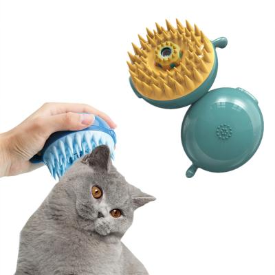 China OEM Cat Viable Cat Pet Massage Brush Dog Grooming Bath Massage Brush Silicone Rubber Shower Shampoo Dispenser Massager Brush for sale