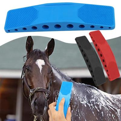 China Stocked OEM Productos Para Mascotas Dogs TPR Horses Brush Throwing Tool Kit 6-in-1 Grooming Massage Rejector Original For Horses Brush for sale