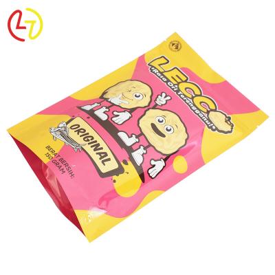 China Custom Plastic Moisture Proof Stand Up Bag Snack Compound Zipper Bag Frosted Aluminum Foil Bag for sale