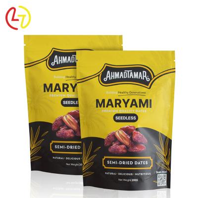 China Matt Light Food Packaging Moisture Proof Custom Lock Mylar Aluminum Foil Silver Backing Zip Up Plastic Bags for sale