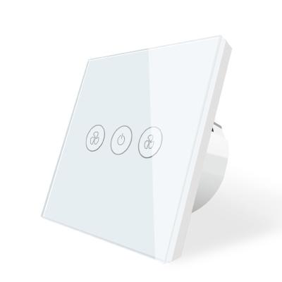 China Wifi Ligth Switch Socket With Alexa/Home Home WIFI Touch Speed Fan Smart Lamp Switch EU/UK Tuya/Alexa/Google Google for sale