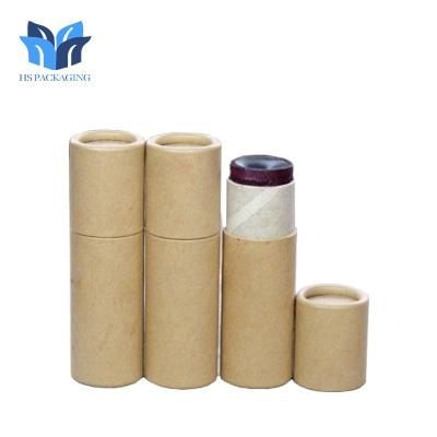 China 100% Biodegradable Custom Deodorant Paper Tube Packaging Kraft Stick Deodorant Tubes Paper Cosmetic Container 2 Oz for sale